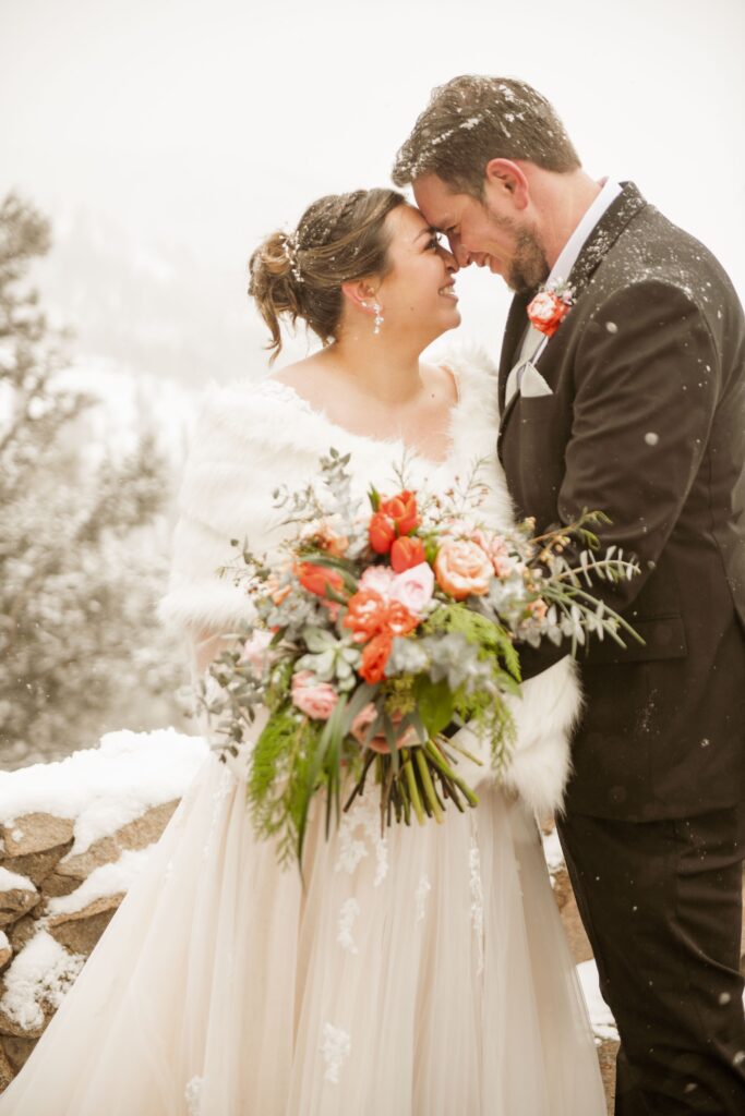 Romantic winter wedding